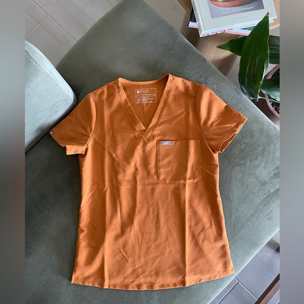 Figs Atlantic Fall Catarina One Pocket Scrub Top XS